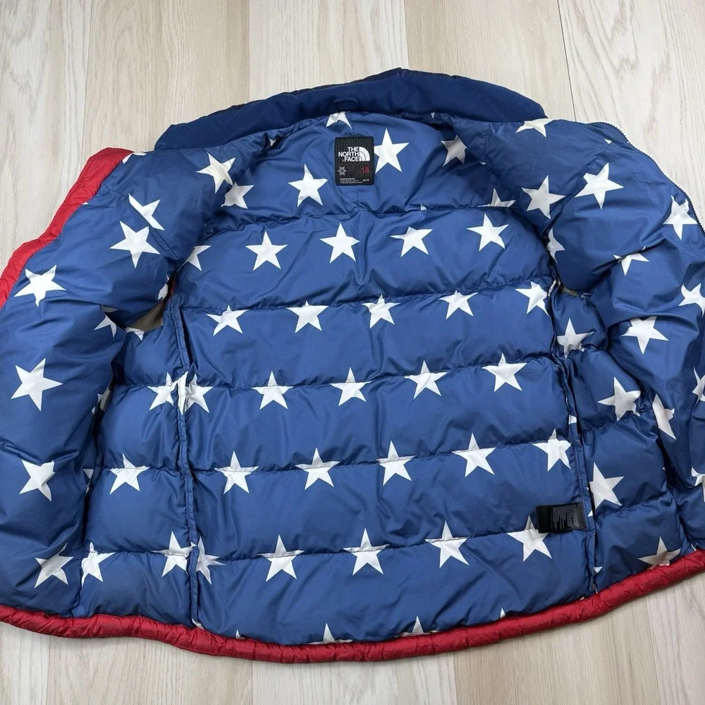 The North Face RU/14 2014 Olympics Team USA Nuptse Puffer 700 Down Vest Medium